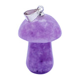 Crystal Mushroom Pendant - Lepidolite - image 1