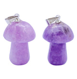 Crystal Mushroom Pendant - Lepidolite - image 2