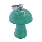 Crystal Mushroom Pendant - Green Aventurine - image 1