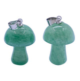 Crystal Mushroom Pendant - Green Aventurine - image 2