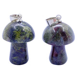 Crystal Mushroom Pendant - Dragon Blood Jasper - image 2