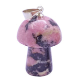 Crystal Mushroom Pendant - Rhodonite - image 1