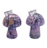 Crystal Mushroom Pendant - Rhodonite - image 2