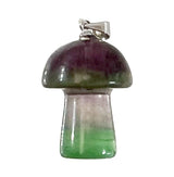 Crystal Mushroom Pendant - Fluorite - image 1