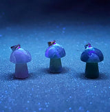 Crystal Mushroom Pendant - Fluorite - image 2