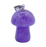 Crystal Mushroom Pendant - Amethyst - image 1