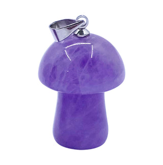 Crystal Mushroom Pendant - Amethyst - image 1