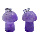 Crystal Mushroom Pendant - Amethyst - image 2