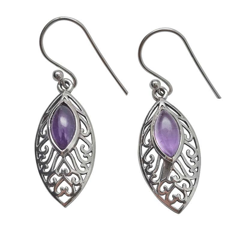 Amethyst Sterling Silver Earrings