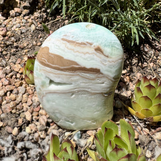 Detail view of Caribbean Calcite Freeform Freeform at Mind's Eye Mystics