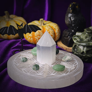 Crystal Grid Set for Abundance, styled lifestyle photo