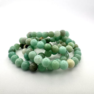 Detail view of Amazonite Bracelet 8mm Jewelry - Bracelet at Mind's Eye Mystics