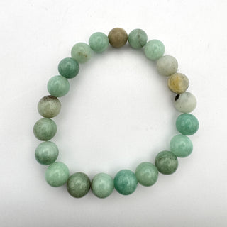 Detail view of Amazonite Bracelet 8mm Jewelry - Bracelet at Mind's Eye Mystics
