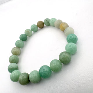 Detail view of Amazonite Bracelet 8mm Jewelry - Bracelet at Mind's Eye Mystics