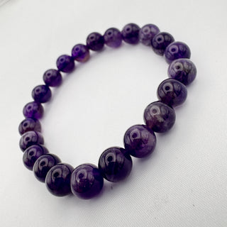 Amethyst Bracelet 8mm Jewelry - Bracelet at Mind's Eye Mystics