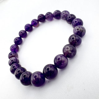 Amethyst Bracelet 8mm Jewelry - Bracelet at Mind's Eye Mystics
