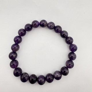 Detail view of Amethyst Bracelet 8mm Jewelry - Bracelet at Mind's Eye Mystics