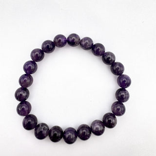 Detail view of Amethyst Bracelet 8mm Jewelry - Bracelet at Mind's Eye Mystics