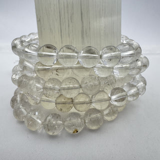Crystal Quartz Bracelet 8mm Jewelry - Bracelet at Mind's Eye Mystics
