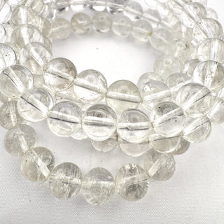 Detail view of Crystal Quartz Bracelet 8mm Jewelry - Bracelet at Mind's Eye Mystics