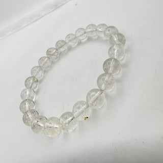 Detail view of Crystal Quartz Bracelet 8mm Jewelry - Bracelet at Mind's Eye Mystics