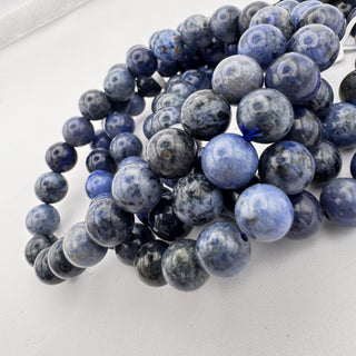 Detail view of Dumortierite Bracelet 8mm Jewelry - Bracelet at Mind's Eye Mystics