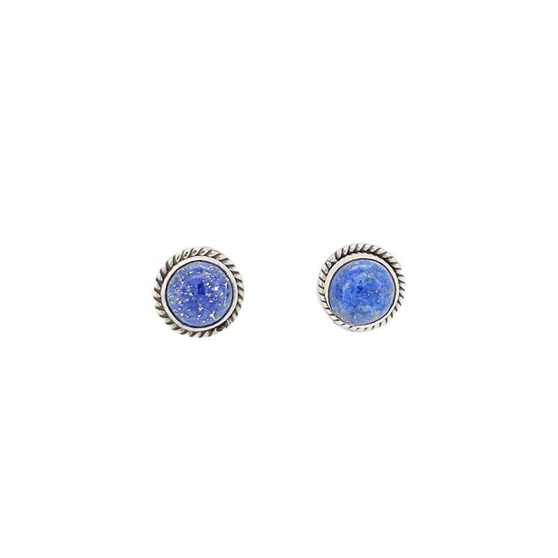 Lapis Sterling Silver Stud Earrings