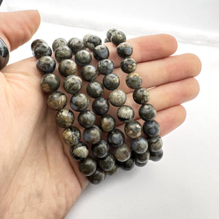 Glaucophane Bracelet 8mm Jewelry - Bracelet at Mind's Eye Mystics