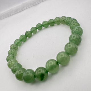 Detail view of Green Aventurine Bracelet 8mm Jewelry - Bracelet at Mind's Eye Mystics