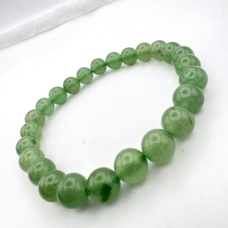 Detail view of Green Aventurine Bracelet 8mm Jewelry - Bracelet at Mind's Eye Mystics