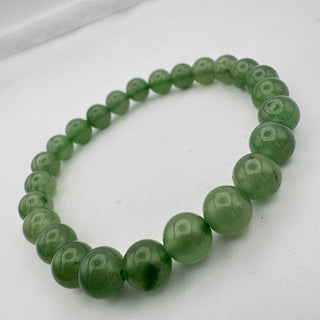 Detail view of Green Aventurine Bracelet 8mm Jewelry - Bracelet at Mind's Eye Mystics