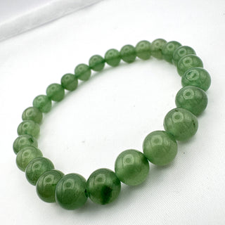 Detail view of Green Aventurine Bracelet 8mm Jewelry - Bracelet at Mind's Eye Mystics