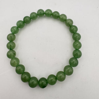 Detail view of Green Aventurine Bracelet 8mm Jewelry - Bracelet at Mind's Eye Mystics