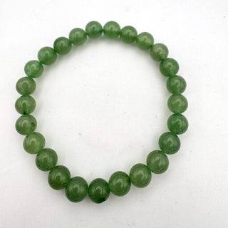 Detail view of Green Aventurine Bracelet 8mm Jewelry - Bracelet at Mind's Eye Mystics