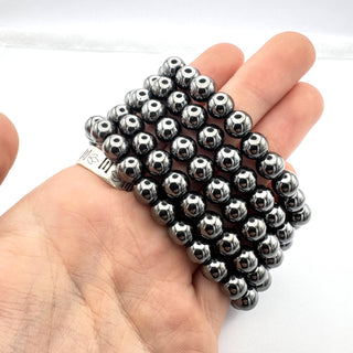 Hematite Bracelet 8mm Jewelry - Bracelet at Mind's Eye Mystics