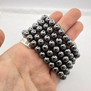 Hematite Bracelet 8mm Jewelry - Bracelet at Mind's Eye Mystics