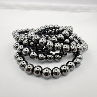 Detail view of Hematite Bracelet 8mm Jewelry - Bracelet at Mind's Eye Mystics