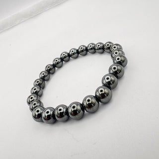 Detail view of Hematite Bracelet 8mm Jewelry - Bracelet at Mind's Eye Mystics