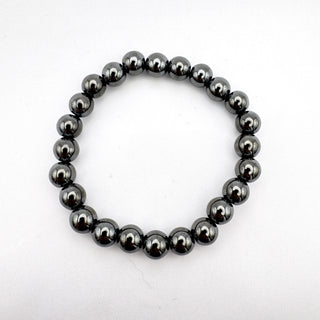 Detail view of Hematite Bracelet 8mm Jewelry - Bracelet at Mind's Eye Mystics