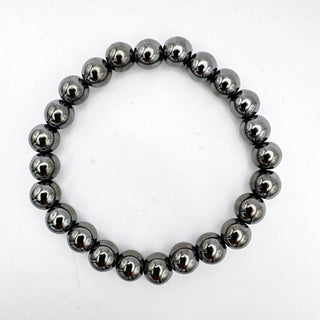 Detail view of Hematite Bracelet 8mm Jewelry - Bracelet at Mind's Eye Mystics
