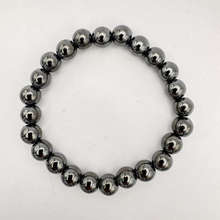 Detail view of Hematite Bracelet 8mm Jewelry - Bracelet at Mind's Eye Mystics
