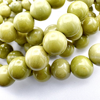 Detail view of Imperial Green Jasper Bracelet 8mm Jewelry - Bracelet at Mind's Eye Mystics