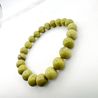 Detail view of Imperial Green Jasper Bracelet 8mm Jewelry - Bracelet at Mind's Eye Mystics