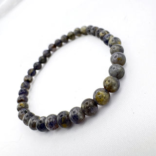 Detail view of Iolite Bracelet 6mm Jewelry - Bracelet at Mind's Eye Mystics