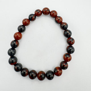 Detail view of Mahogany Obsidian Bracelet 8mm Jewelry - Bracelet at Mind's Eye Mystics