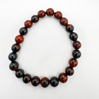 Detail view of Mahogany Obsidian Bracelet 8mm Jewelry - Bracelet at Mind's Eye Mystics