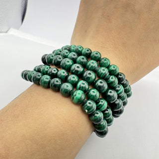 Malachite Bracelet 8mm Jewelry - Bracelet at Mind's Eye Mystics