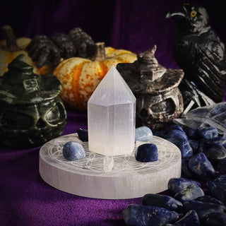Mini Crystal Grid Set for Clarity, Halloween styled lifestyle photo