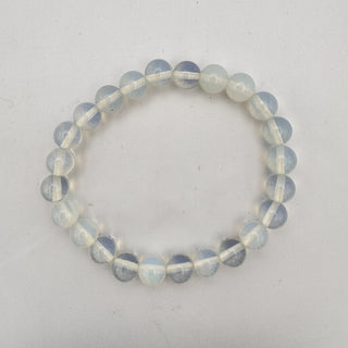 Detail view of Opalite Bracelet 8mm Jewelry - Bracelet at Mind's Eye Mystics