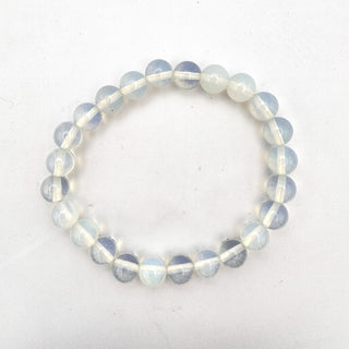 Detail view of Opalite Bracelet 8mm Jewelry - Bracelet at Mind's Eye Mystics